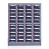 Прозрачный 40 ящик без дверных деталей Ящик шкафа Тип пола Винт для хранения Материал Шкаф для компонентов инструмента Шкаф для хранения Образец шкафа