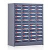 Прозрачный 40 ящик без дверных деталей Ящик шкафа Тип пола Винт для хранения Материал Шкаф для компонентов инструмента Шкаф для хранения Образец шкафа