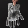 Одноразовые прозрачные пластиковые перчатки (1000 шт.) Перчатки из полиэтиленовой пленки для бытовой уборки Перчатки для краски для волос с запеченным маслом