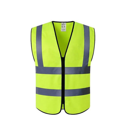 6 Packs Reflective Vest Fluorescent Green Reflective Vest Construction Reflective Vest Riding Reflective Vest Safety Vest