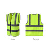 6 Packs Reflective Vest Fluorescent Green Reflective Vest Construction Reflective Vest Riding Reflective Vest Safety Vest