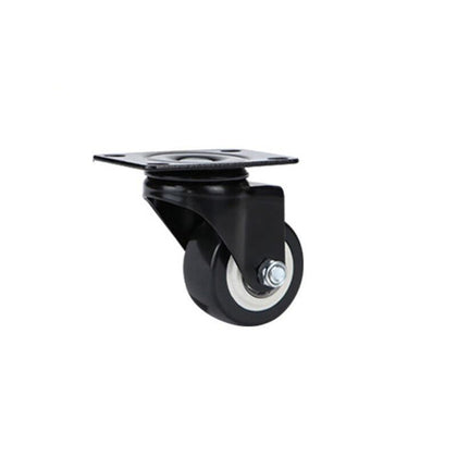 6 шт., 2,5-дюймовое универсальное колесо из искусственной кожи, колесо для офисного стула, мебели, немое золотое алмазное колесо, черное универсальное колесо на роликах