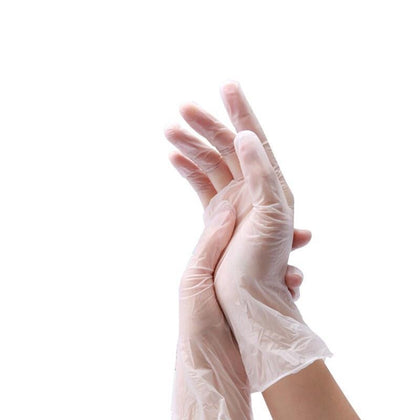 100 шт./пакет одноразовые перчатки из ПВХ одноразовые защитные перчатки защитные перчатки 232 мм свободный размер