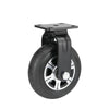 8-дюймовый ролик бесшумный грузовик с прицепом, легкосплавное резиновое колесо, тяжелый промышленный ролик с высокой нагрузкой, 8-дюймовое одноколесное колесо