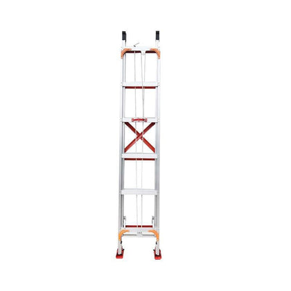 Телескопическая лестница из алюминиевого сплава Алюминиевая лестница Выдвижная лестница толщиной 3 мм, 3 м, длина 6 м 