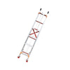 Телескопическая лестница из алюминиевого сплава Алюминиевая лестница Выдвижная лестница толщиной 3 мм, 3 м, длина 6 м 