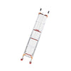 Телескопическая лестница из алюминиевого сплава длиной 5 м, алюминиевая лестница, подъемная и опускающаяся лестница, толщина 2 мм 