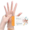 Одноразовые защитные перчатки из ПВХ, полупрозрачные, неопудренные, армированные, размер M, размер 100 / коробка