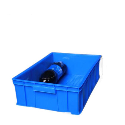 № 3 Утолщенная пластиковая коробка для оборота Прямоугольная коробка для отделки Ящик для хранения логистики Коробка для материалов Коробка для деталей полки Синяя (520 * 350 * 150) Zb1581