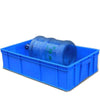 Утолщенная пластиковая коробка для оборота Прямоугольная коробка для отделки Ящик для хранения логистики Ящик для хранения Ящик для материала Ящик для хранения Ящик для деталей полки Синий (710 * 455 * 180)