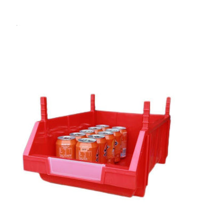 Красная утолщенная коробка для деталей, комбинированная коробка для винтов, ящик для хранения инструментов, пластиковая коробка, полка X1 (4 шт.), 450*300*180 мм