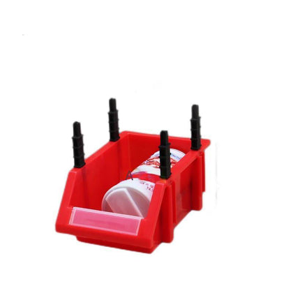 Красная утолщенная коробка для деталей, комбинированная коробка для винтов, ящик для хранения инструментов, пластиковая коробка, полка H5 (80 шт.), 170*115*80 мм