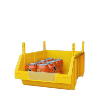 Утолщенная коробка для деталей, комбинированная коробка для винтов, ящик для хранения инструментов, пластиковая коробка, полка, желтый X1 (1 коробка из 4 шт.), 450*300*180 мм