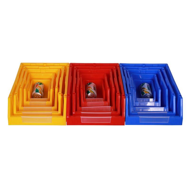 Shelf Slant Mouth Sorting Storage Box Parts Box Combined Material Box Plastic Box Q1 180 * 120 * 80mm Yellow (10 Pack)