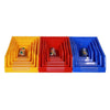 Blue New Shelf Slant Mouth Sorting Storage Box Parts Box Combined Material Box Plastic Box Q2 250 * 150 * 120mm (10 Pack)