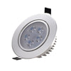 10 шт. Светодиодный прожектор, встроенный небольшой прожектор, небесный фонарь 3 Вт, отверстие 50-60 мм, яркая серебряная поверхность, белый свет 6500k (подсолнух)