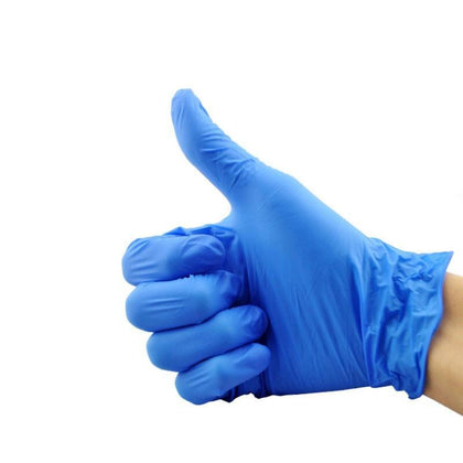 100 шт./кор. нитриловые средние перчатки, одноразовые синие перчатки, перчатки без пудры
