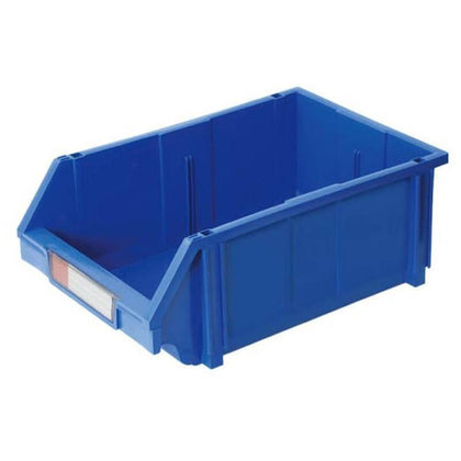 Синяя коробка для вертикальных деталей из полипропилена 300×450×177 мм