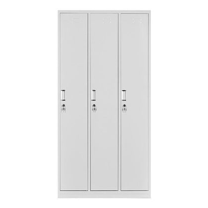 Renying Push Pull Three Door Iron Sheet Locker RY-948 Locker Factory Hanging Wardrobe Storage Cabinet 900 * 420 * 1800mm
