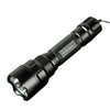 Светодиодный перезаряжаемый фонарик Сильный свет Дистанционный фонарик 3 Вт Портативный уличный фонарик сильного света Черный (включая аккумулятор + зарядное устройство)