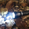 Мощный фонарик из алюминиевого сплава, светодиодный зарядный фонарик с телескопической фокусировкой, 3 Вт, многофункциональное освещение, черный