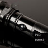 Светодиодный мощный фонарик 3 Вт из алюминиевого сплава с перезаряжаемым фонариком черного цвета