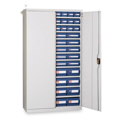 Шкаф для хранения коробок с двойными дверцами 1000×405×1800 мм, слоев 12