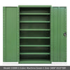 Шкаф для тяжелых инструментов Шкаф для отделки Мастерская Шкаф для хранения аппаратных средств Двухдверный железный шкаф с замком Зеленый C6000