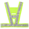 100 шт. светоотражающий жилет безопасности V-образный светоотражающий жилет ночной бег езда многоцветный рюкзак с предупреждением о дорожном движении светоотражающий жилет в полоску