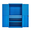 Шкаф для инструментов для тяжелой фурнитуры Шкаф для отделки Мастерская Ящик для инструментов Шкаф для хранения Подвесная пластина Стальной шкаф для хранения Синий C2242