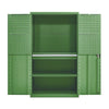 Шкаф для инструментов из тяжелого металла Шкаф для отделки Мастерская Ящик для инструментов Шкаф для хранения Подвесная пластина Стальной шкаф для хранения Станок Зеленый C2142