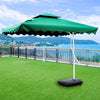 2.2m Outdoor Sunshade Side Umbrella Outdoor Big Sun Umbrella Courtyard Open Garden Advertising Activity Banana Umbrella Khaki