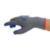 Морщинистые латексные перчатки Хлопковая нить Износостойкие противоскользящие Дышащие защитные перчатки для работы на объекте Серый Синий 12 пар Один размер
