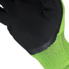 12 пар вспененных латексных зеленых перчаток свободного размера для охраны труда, нескользящие защитные перчатки с окунаемым покрытием, перчатки для строительных работ