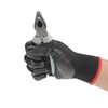 12 пар черных нитриловых защитных перчаток свободного размера, противоскользящие, маслостойкие, кислото- и щелочестойкие, строительные защитные перчатки