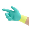 Перчатки для охраны труда Перчатки из пенолатекса Клеевые противоскользящие износостойкие дышащие защитные перчатки для строительных работ
