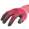 Перчатки для защиты труда Латексные перчатки против морщин с клеящим слоем Противоскользящие износостойкие дышащие перчатки 12 пар Фиолетовый Красный Свободный размер