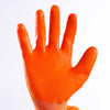 12 пар полиэтиленовых защитных перчаток свободного размера, нитриловые полиуретановые оранжевые рабочие перчатки, перчатки с покрытием, рабочие защитные перчатки