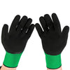 12 пар зеленых нитриловых полиуретановых перчаток свободного размера, защитных перчаток из пеноматериала, латексных перчаток, противоскользящих дышащих строительных защитных перчаток
