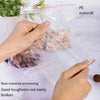 Самозапечатывающийся пакет Маленький пластиковый прозрачный пищевой утолщенный полиэтиленовый пакет Большой 12 шелковых белых краев 65*37 см 5000 шт.