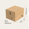Утолщенная коробка, пятислойная движущаяся бумага, 60*50*40 см, коробка для хранения, сортировочная коробка, упаковочная коробка, оптовая продажа, чемодан, книжная коробка, 5 шт.