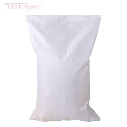 100 Pieces Moisture Proof And Waterproof Woven Bag Moving Snakeskin Express Parcel Packing Load Carrying Cleaning Garbage 40 * 60 White