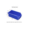 Коробка для деталей, 10 шт., № 3, синяя, 190*105*75, комбинированная коробка для винтов, ящик для хранения инструментов