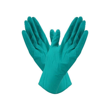 100 шт./упак. Нитриловые перчатки Одноразовые защитные перчатки Зеленые перчатки 7,5-8 ярдов