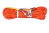 веревочка безопасности цвета 10мм длинняя 10м высокопрочная шелковая с небольшим крюком на обоих концах