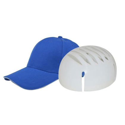 Спортивная кепка с подкладкой для предотвращения столкновений, 6 шт. Кепка Workshop Темно-синяя + серая кромка
