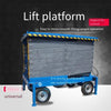 High Altitude Platform Mobile Hydraulic Lifting Work Vehicle Aluminum Alloy Two Mast High Altitude Elevator