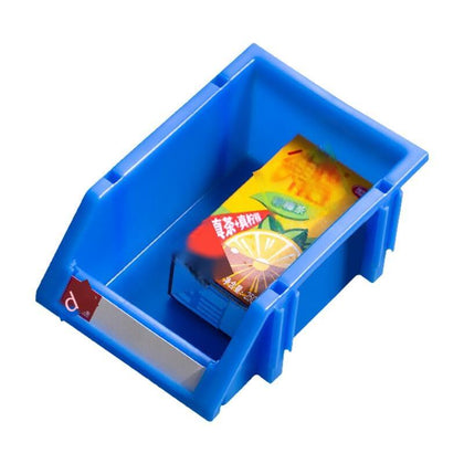 Наклонная пластиковая коробка Комбинированные детали Коробка Материал коробки Сборка компонентов Ящик для инструментов Ящик для товаров Полка X1 Синий 180*120*80 мм (50 шт.)