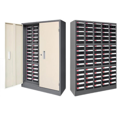 Тип ящика Шкаф для инструментов Утолщенный металлический шкаф Шкаф для компонентов Образец шкафа Шкаф с замком Шкаф с 12 вытяжными деталями и прозрачным большим ящиком