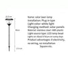 Светодиодный солнечный светильник для газона, белый свет, 80 см, уличный садовый светильник для газона, водонепроницаемый уличный фонарь для живописных мест